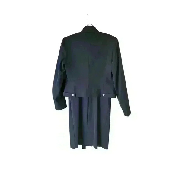 Max Mara Black Two Piece Blazer And Sleeveless Belted Dress U.S Size 2. - Picture 6 of 10
